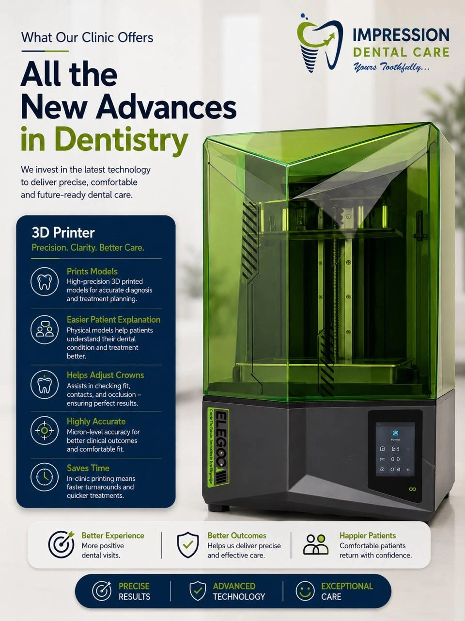 Precision Dental 3D Printer